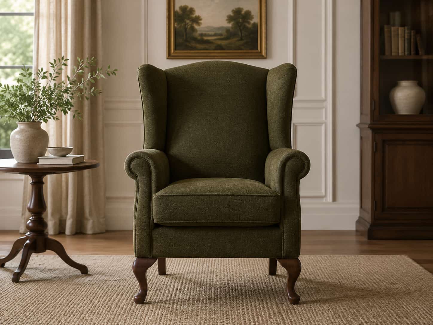 sillón orejera tapizado en valencia